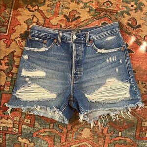 Abercrombie High Rise 4” Short, Size 27/4